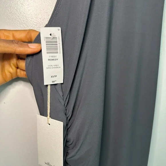 ARITZIA Wilfred Smooth Matter Remedy Dress – Coal Grey (Size XS) - Picture 5 of 6